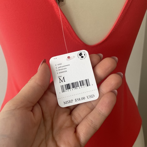 Free People Body Suit 💗 Sz M - Picture 6 of 6